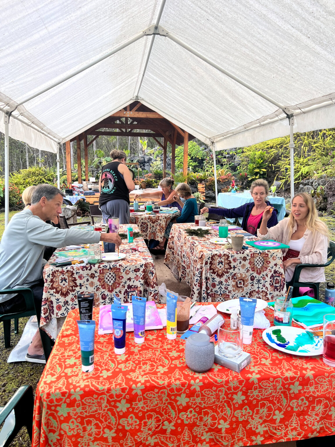 Botanical painting workshop at the Kona Cloud Forest Sanctuary